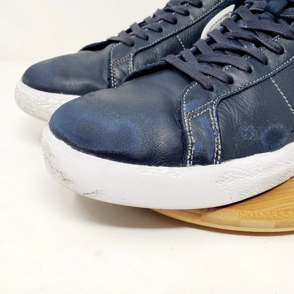 Nike‎ Blazer Mid Shoes Mens 11 Mason Silva Dark Blue Lace Up Sneakers